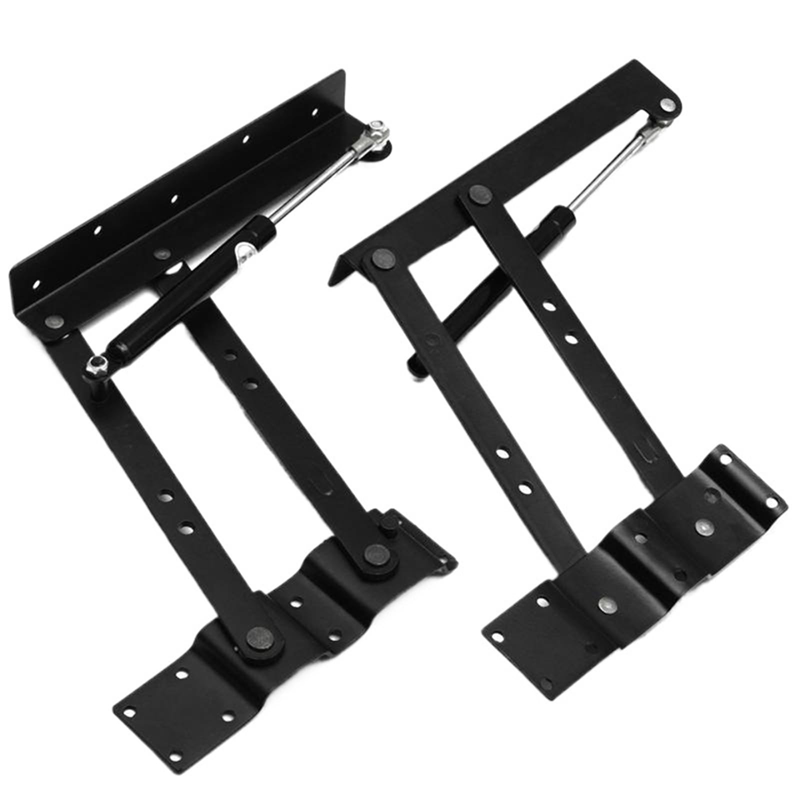 2 Teile/satz Klapp Möbel Scharniere Kaffee Tisch Hebe Rahmen Scharnier Lift Up Schreibtisch Heber Hardware Zubehör FüR MöBel(Black A)