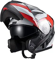 Capacete Texx Escamot Gladiator V3 Reisen Vermelho Branco 54