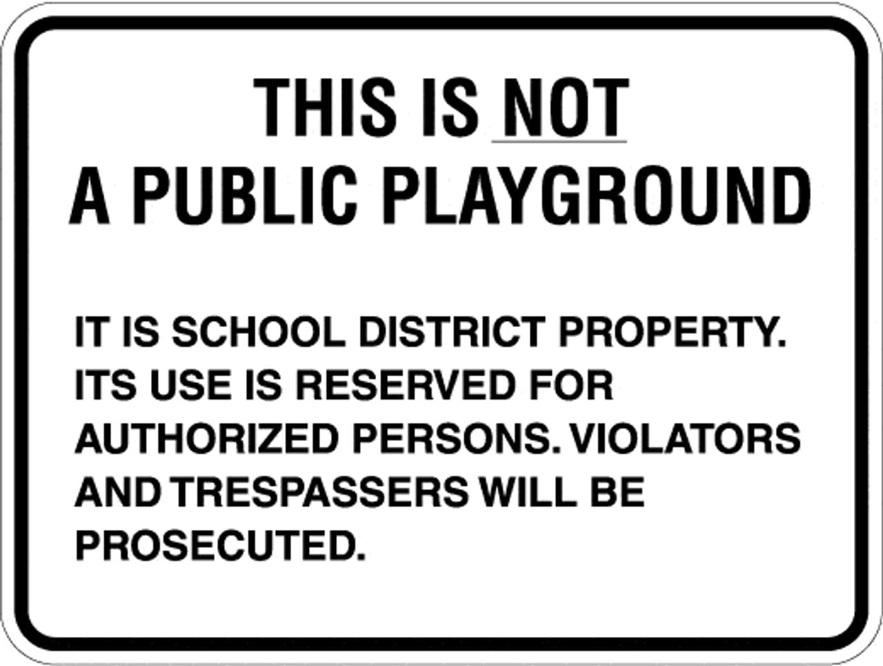 Tin sign vintage This is not a Public Playground School Plaque Poster for Bar Pub Beer Home Garage Man Cave Wall Decor 12x8 Inch