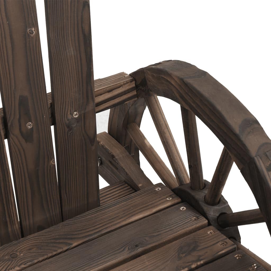 Adirondack krzesło bujane krzesło ogrodowe ogrodowe z litego drewna jodła odporne na wilgoć ergonomiczne siedzisko podłokietnik koło wózek wykorzystanie patio taras basen balkon