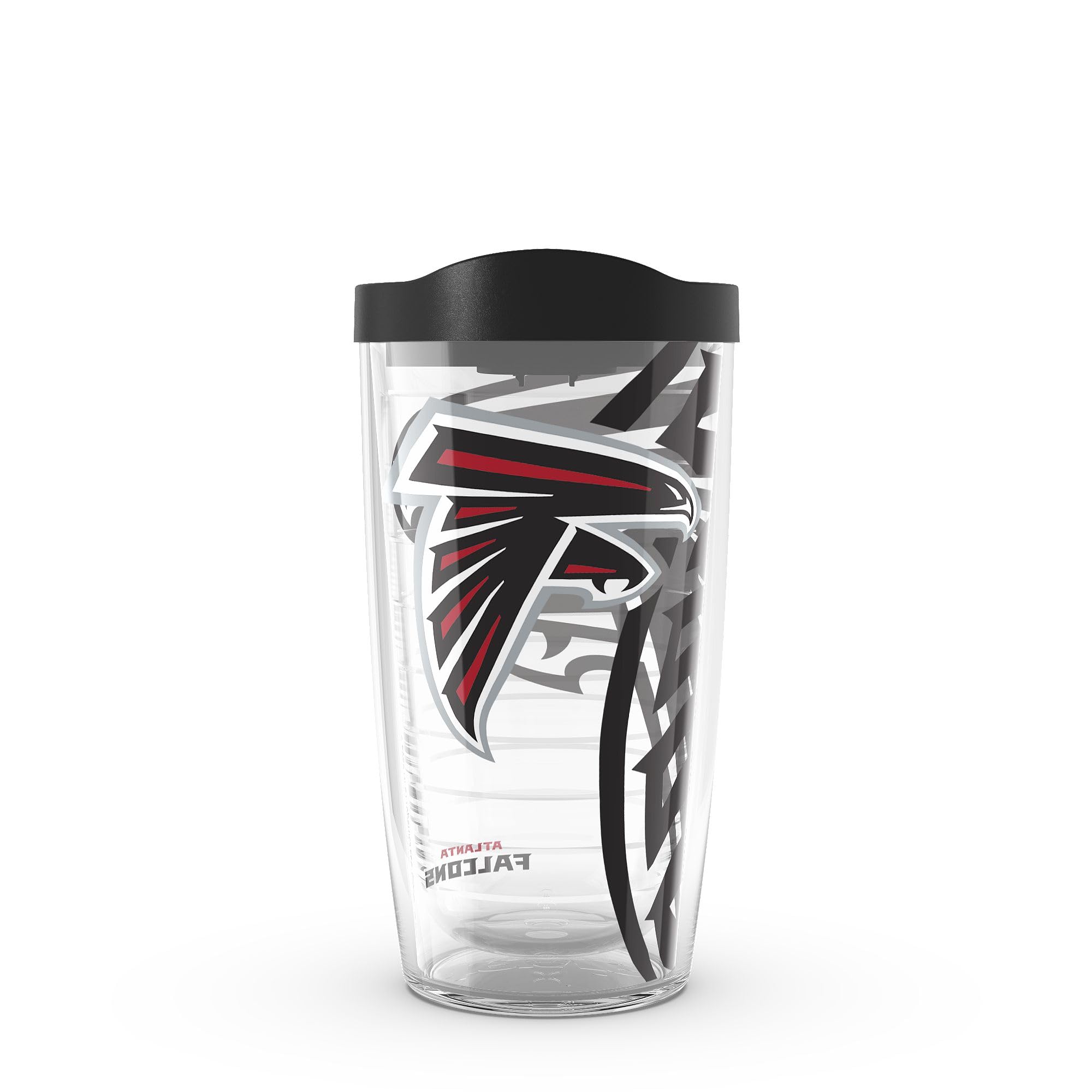 Made in USA Double Walled NFL Atlanta Falcons Insulated Tumbler Cup Keeps Drinks Cold & Hot, 16oz, Genuine