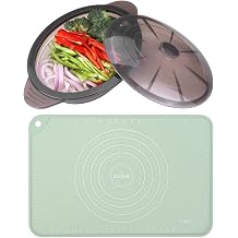 Microwave Collapsible Steamer and Baking Silicone Mat