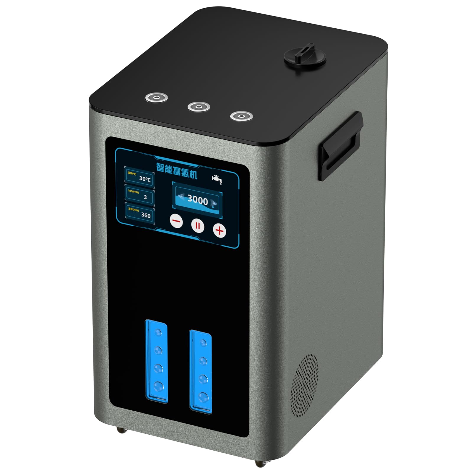 Urządzenie do inhalacji wodorem 2025, ulepszona wersja, inhalator H2 o wysokim przepływie 900–4200 ml/min, jonizator SPE/PEM, 7-stopniowa separacja pary wodnej i wody