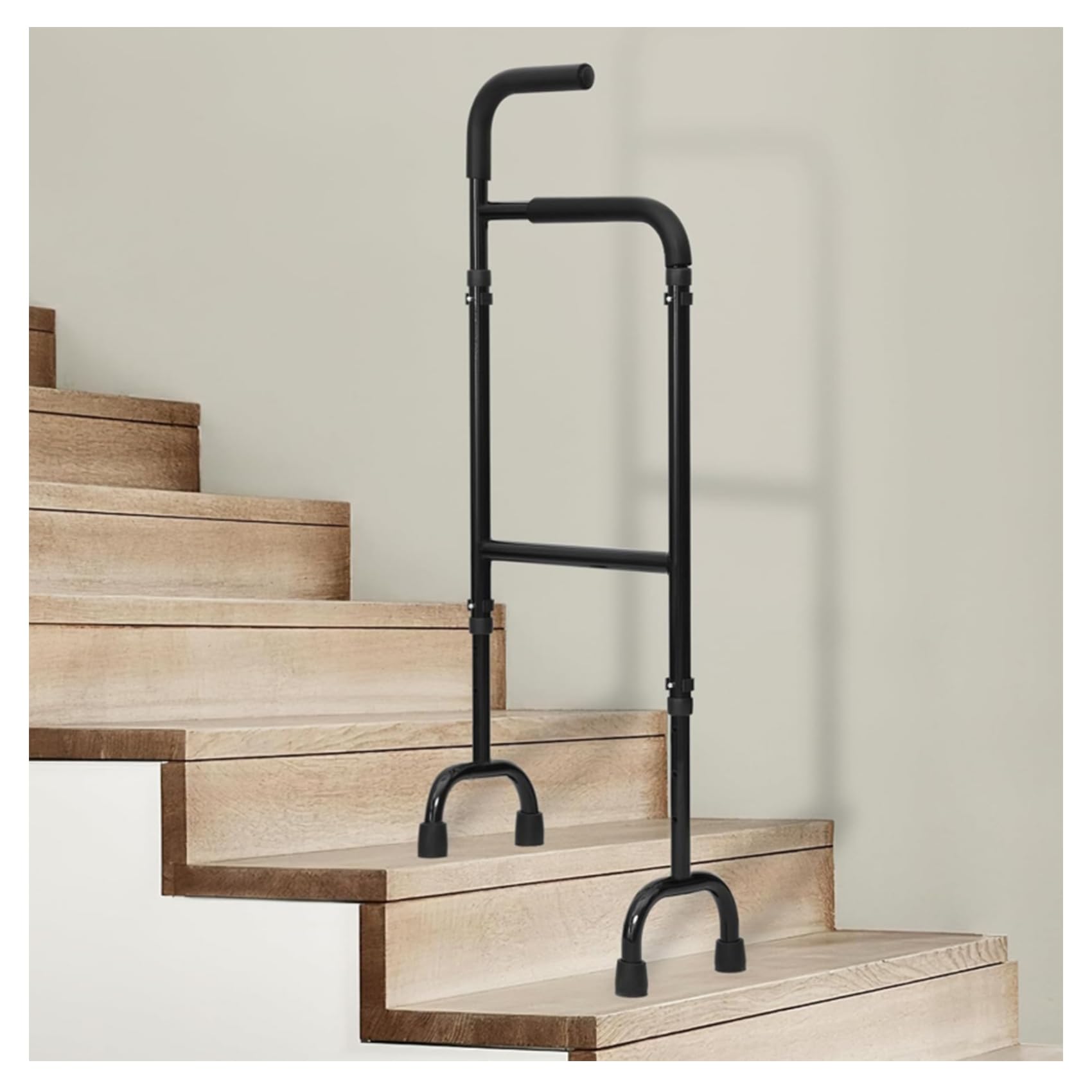 処分限定値下　美品　急いでます　 手すり付　ステップ台　階段　介護　補助　階段 Amazon.co.jp: 階段登り 介護 杖 手すり 階段 高齢者 階段昇降補助