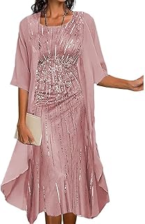 Conjunto de dos piezas maxi vestido para mujer, cárdigan de gasa fluido, vestido midi con estampado floral para invitados de boda, con chaqueta de encaje
