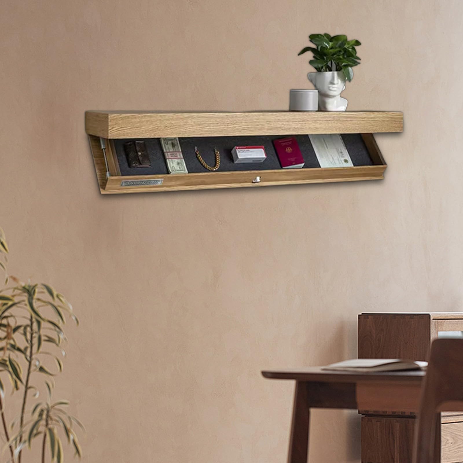 NIIAKLE Floating Corner Shelves for Wall, Corner Wall Mounted Shelf for Home Décor