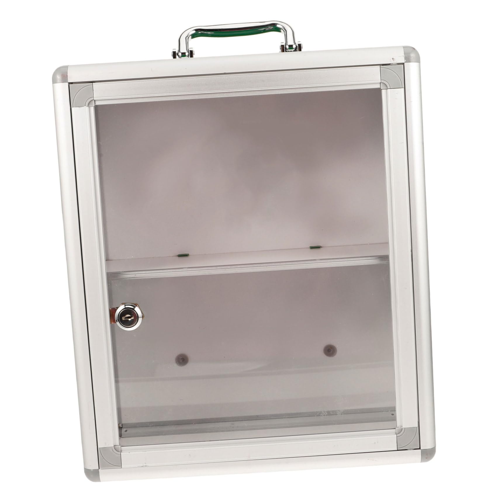 Botiquín de Pared para Primeros Auxilios Gran Capacidad, Diseño Montado en Pared, Material Acrílico y Aleación de Aluminio, Adecuado para Casa y Coche