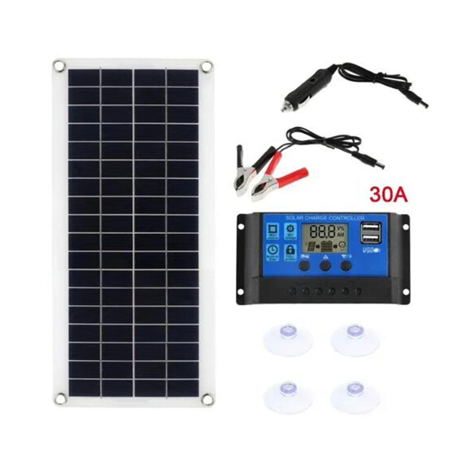 Panel słoneczny 1000W Kontroler ogniw słonecznych 12V / 24V Panel słoneczny do telefonu RV Ładowarka samochodowa Zasilacz zewnętrzny