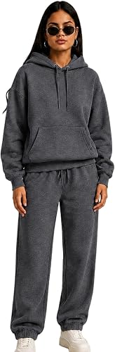 Travel Sets for Women 2 Piece Cute Casual Hoodies and Joggin