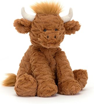 Jellycat Fuddlewuddle Highland Cow - L 9 cm x l 13 cm x h 23 cm