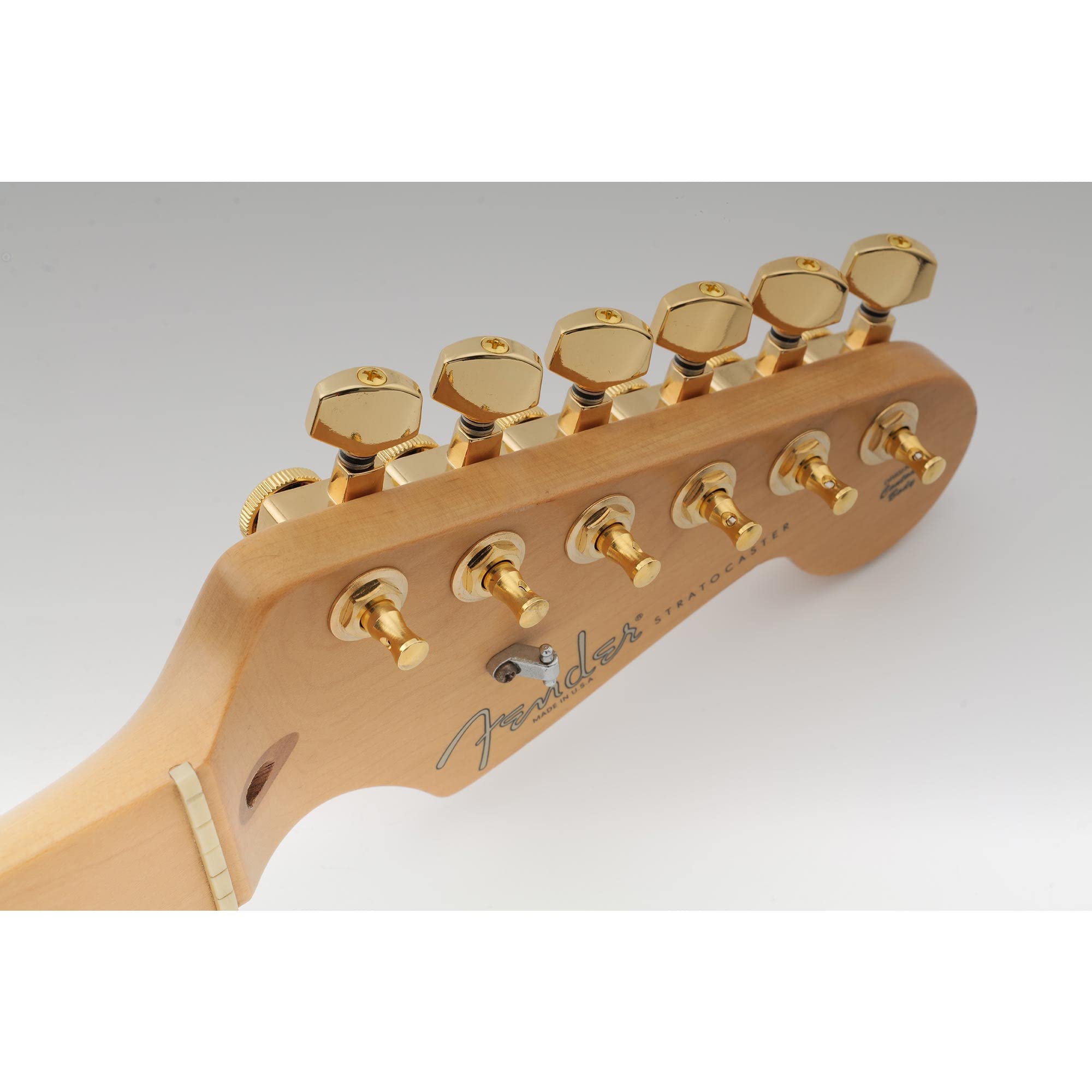 Musiclily Pro 6 en Línea 2-pins Clavijas de Afinación Clavijeros Bloqueantes de Repuesto para Guitarra Fender Strat/Tele, Oro