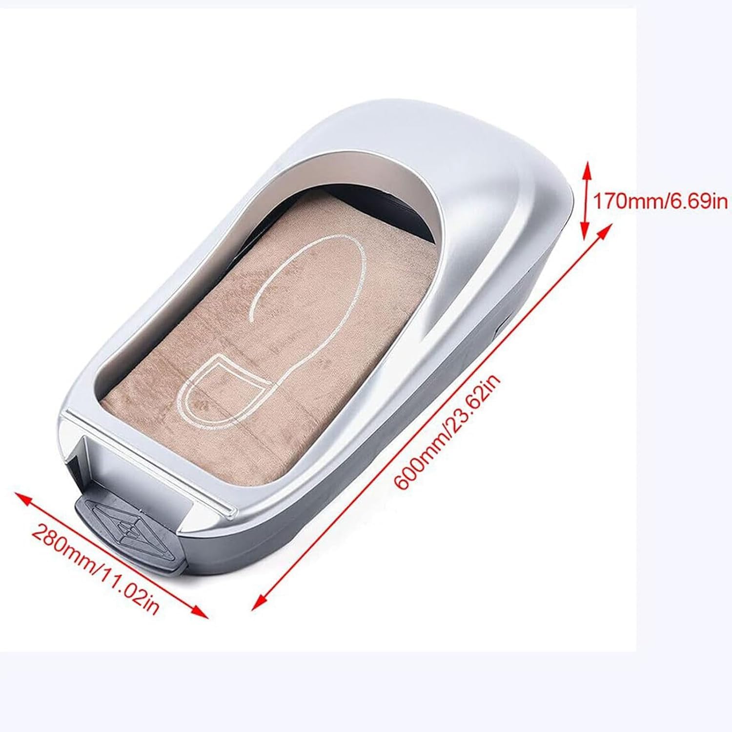 MRKU Dispensador automático de cubrezapatos con Fundas Impermeables Antideslizantes, portátil.
