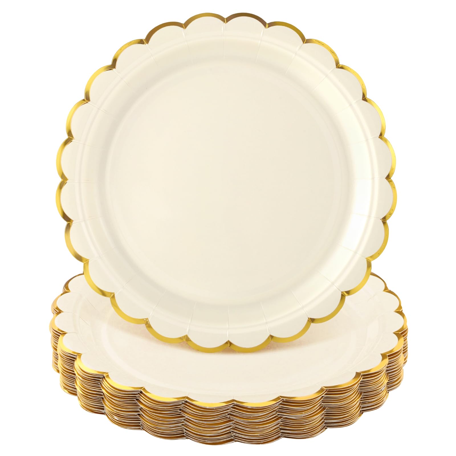 NatNarr Ivory Paper Plates - 30 Pack -28