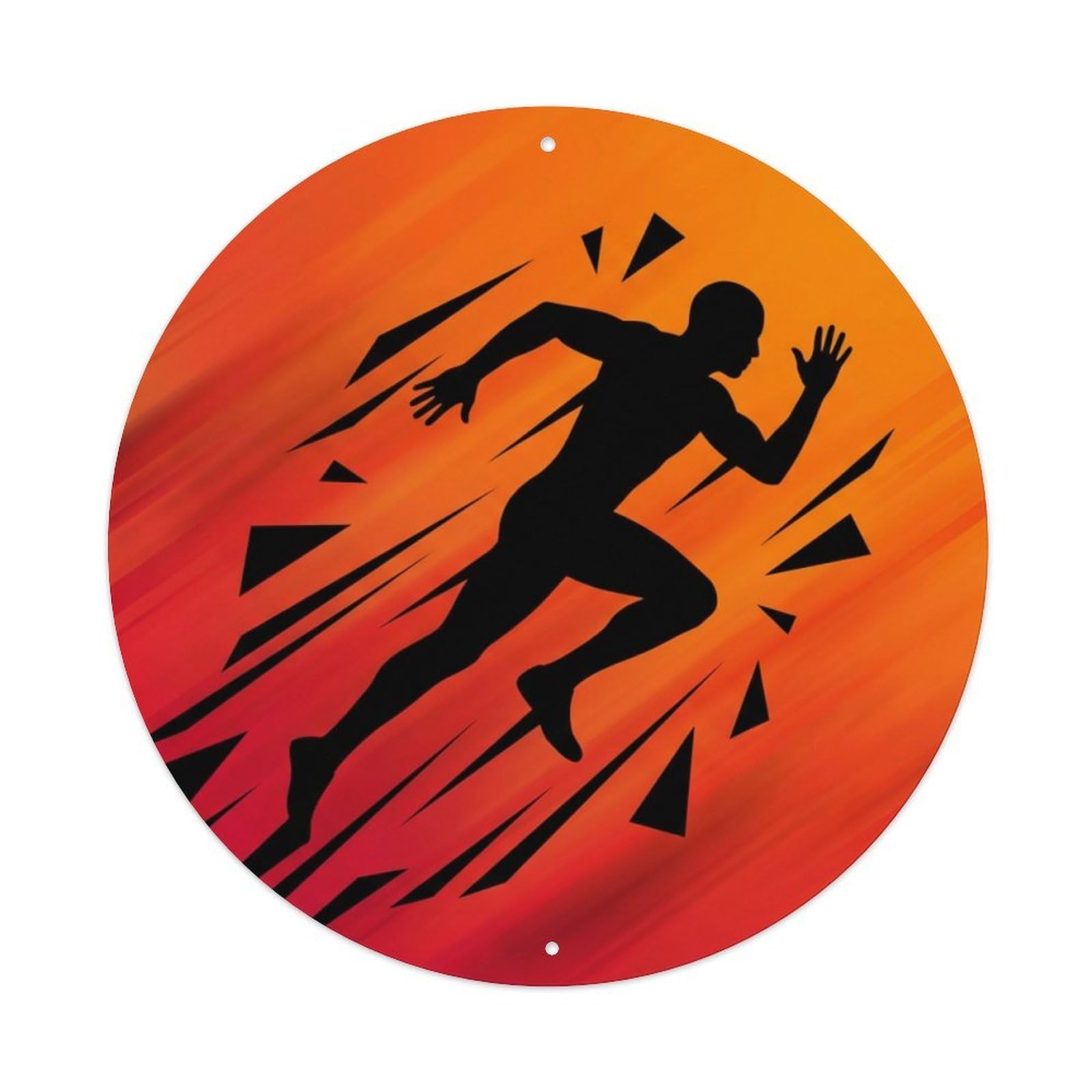Fyrn Style Metal Tin Sign Gym Fitness Workout Motivation Exercise Runner