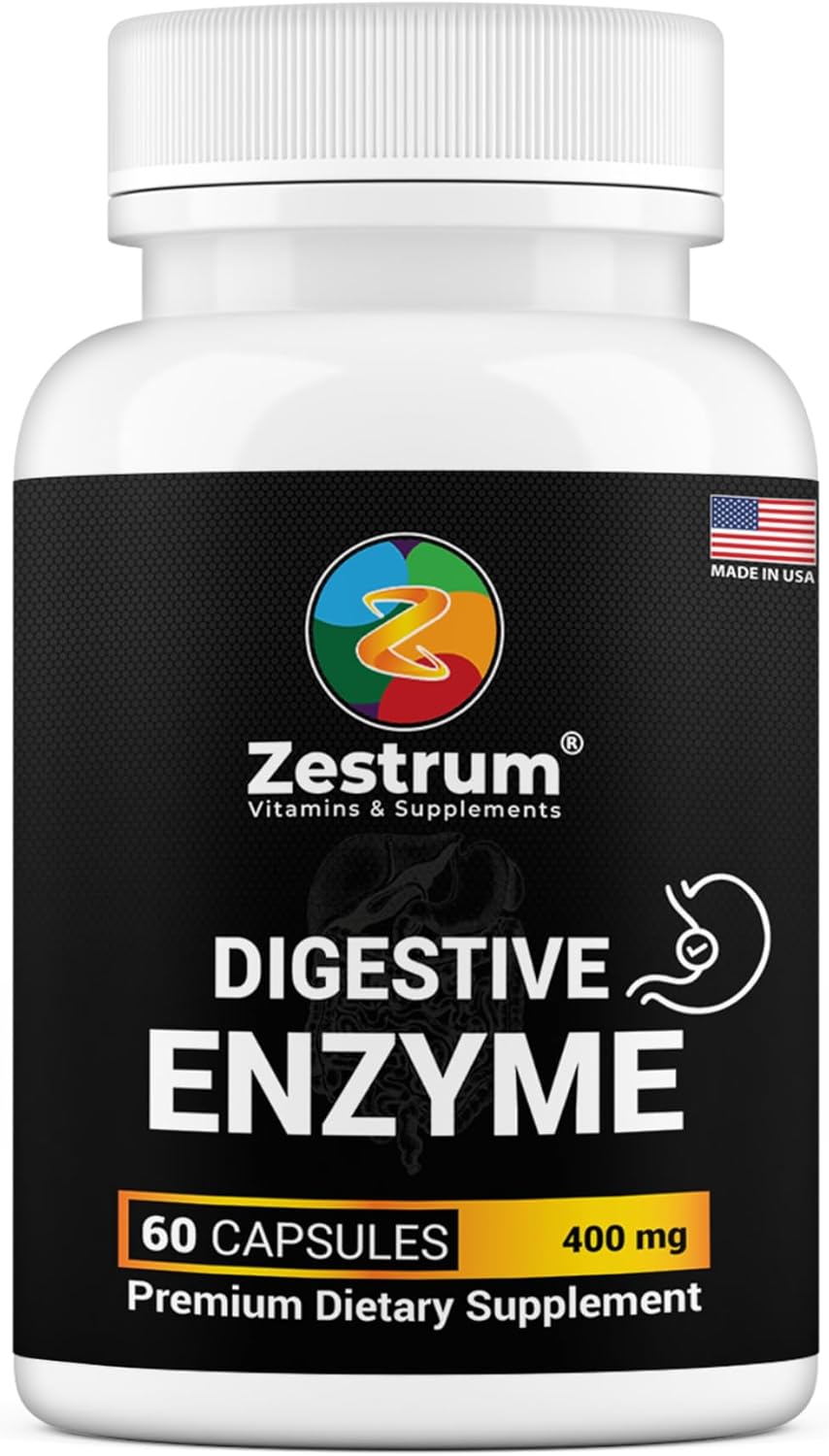 ZESTRUM Digestive Enzymes 400mg Ultra Digestive Food