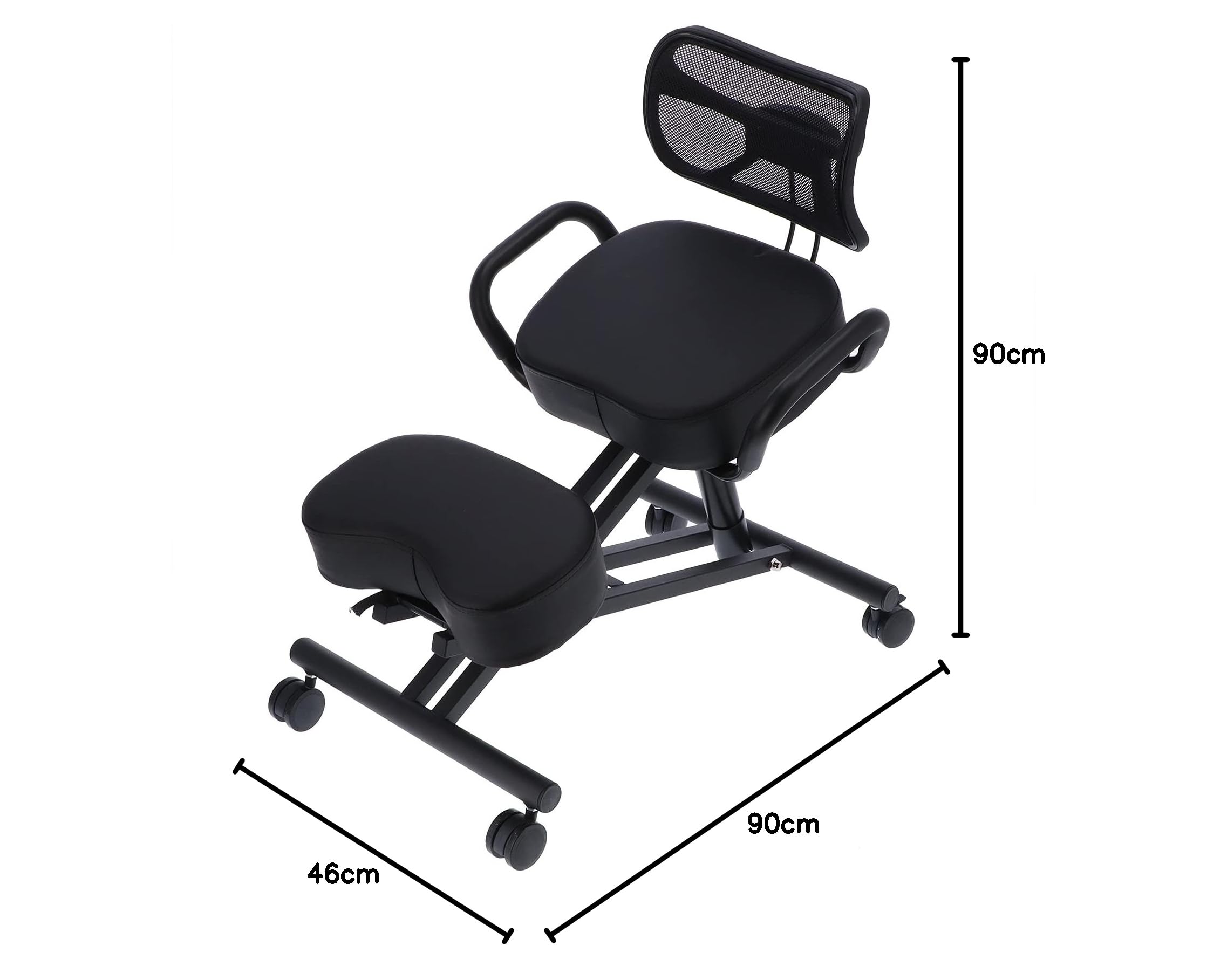 GOTOTOP Chaise à genoux - Tabouret orthopédique réglable - Ergonomique - Respirant - Pour la banque - Pour le bureau ou la maison - Pour la réception ou la salle de réunion