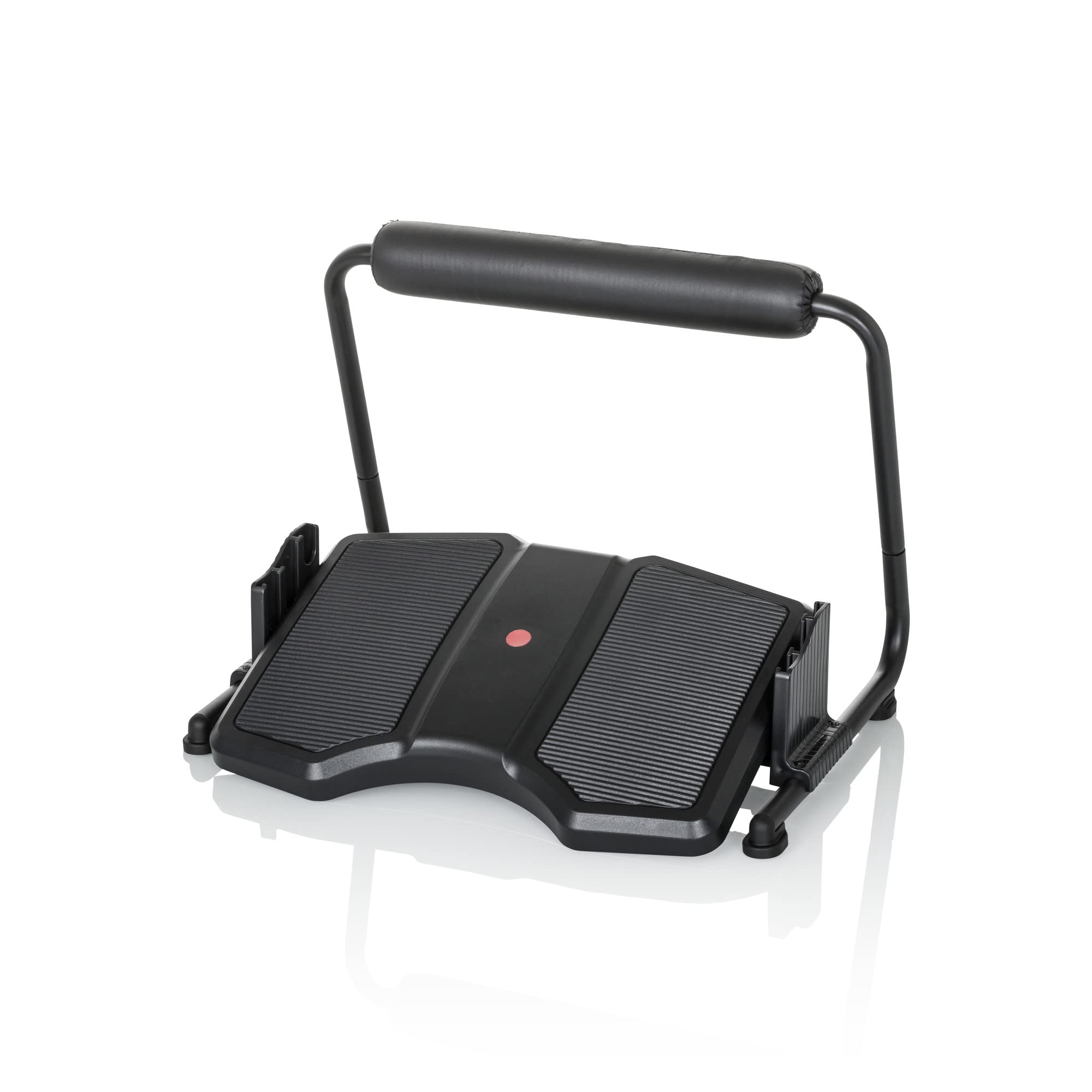 hjh OFFICE Repose-pieds Bureau PODI F noir Repose-pieds ergonomique réglable en hauteur & inclinable, repose-jambes inclus, 830111