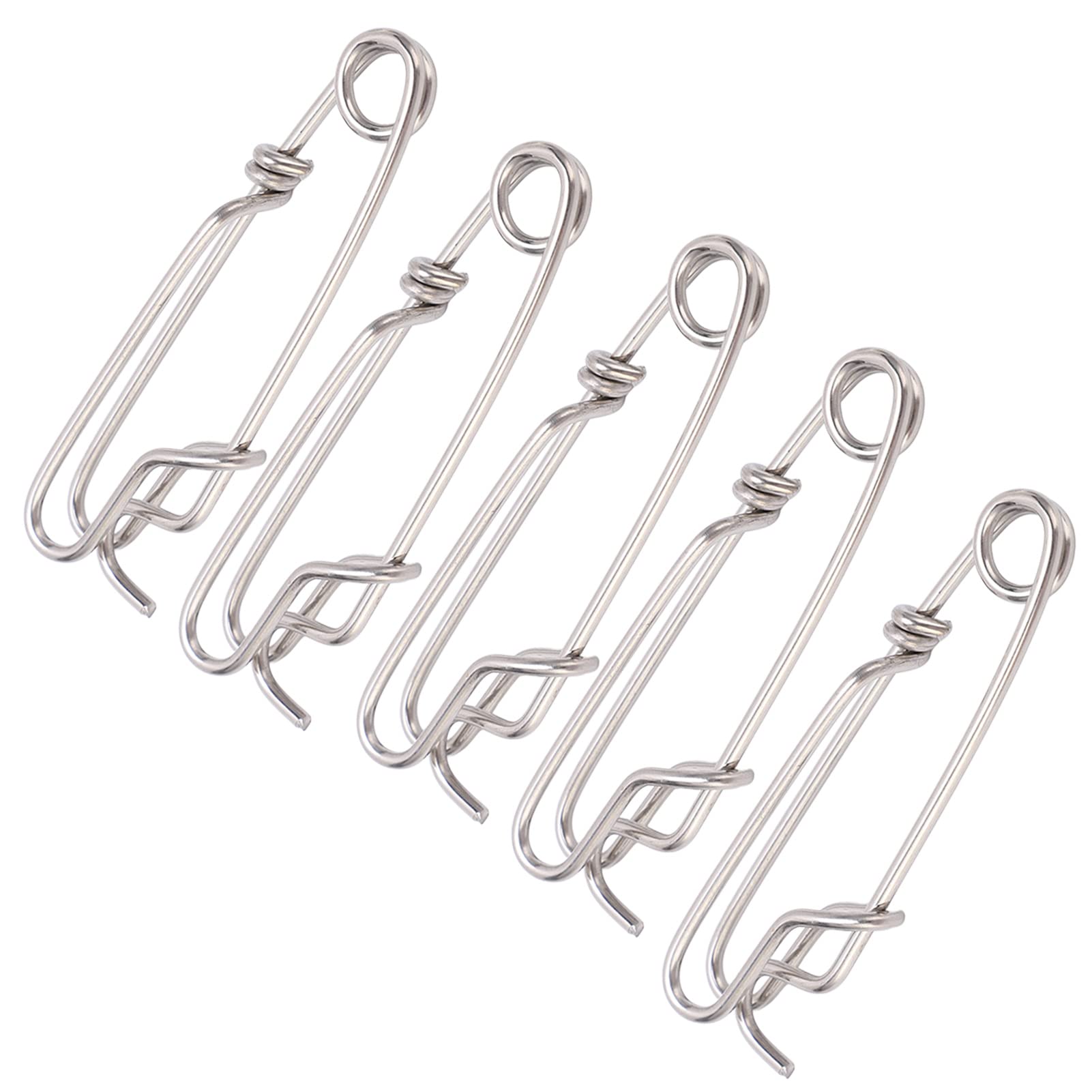 Emerillon Pêche 15 Pièces – Clips à Thon En Acier Inoxydable 1,8x60 Mm – Pour Palangre, Flotteur, Requin, Crabe
