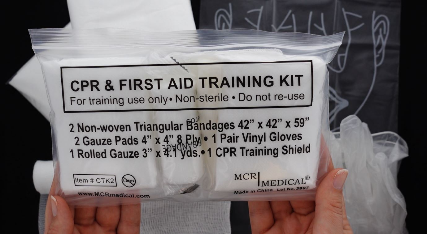 Image of CPR & First Aid Training Kits, Triangular Bandages 100-Pack | MCR Medical