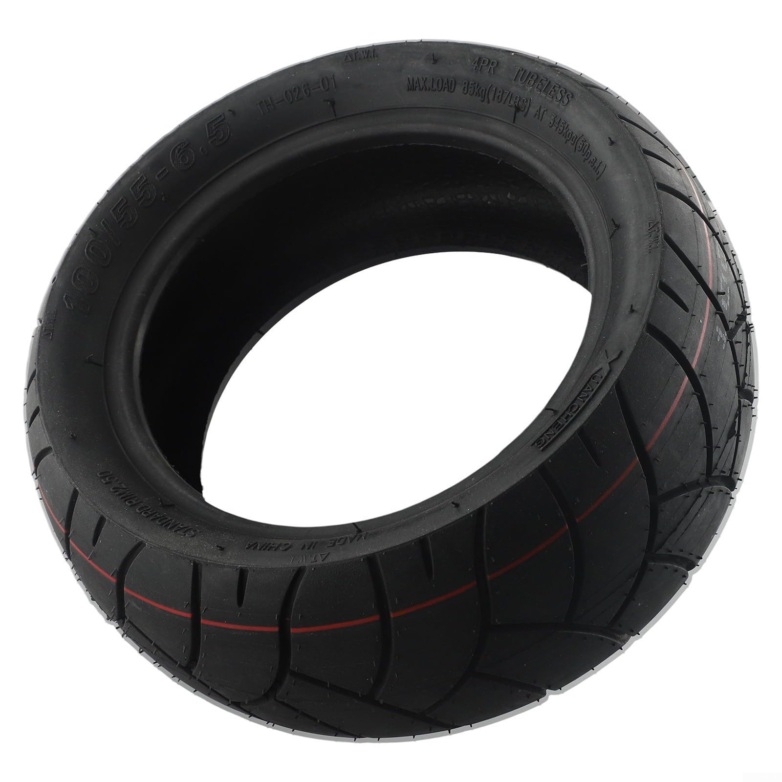 Neumático sin cámara de 11 pulgadas 90/65-6.5 & 100/55-6.5 para patinete eléctrico, neumático de goma resistente y duradero con fuerte agarre, rueda negra todo terreno para patinetes
