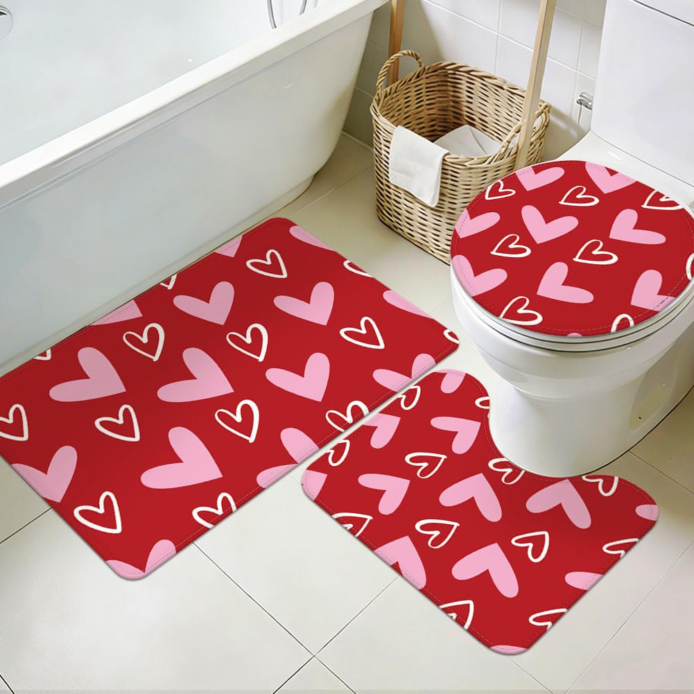 Tapis de salle de bain cœur pour créer une ambiance cocooning à la maison
