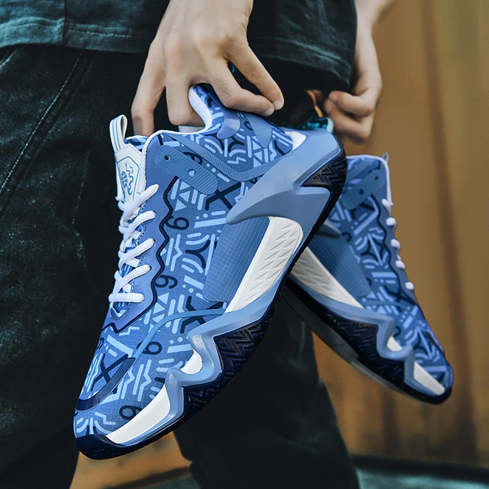 Męskie buty do koszykówki, buty sportowe, lekkie, oddychające, amortyzujące wstrząsy, męskie buty do koszykówki, do biegania, sportowe trampki, Mt D36, 40 EU