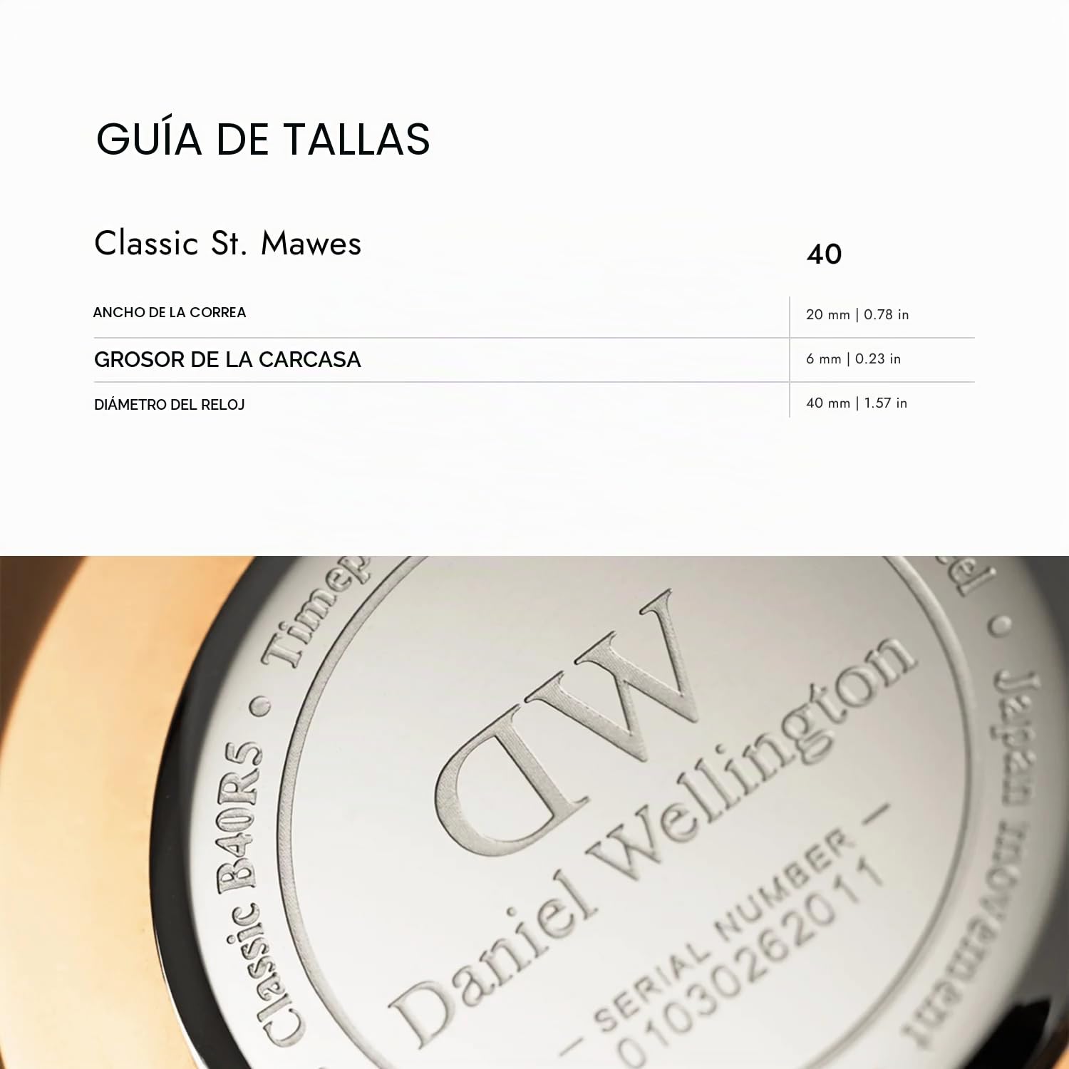Daniel Wellington Classic Reloj Rosa Oro Italiano Nappa