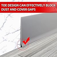 Vista 67 de FONUNO - Base de vinilo para pared, moldura de zócalo de 4 pulgadas, flexible, autoadhesiva con diseño para pegar y despegar, 4 pulgadas x 20 pies