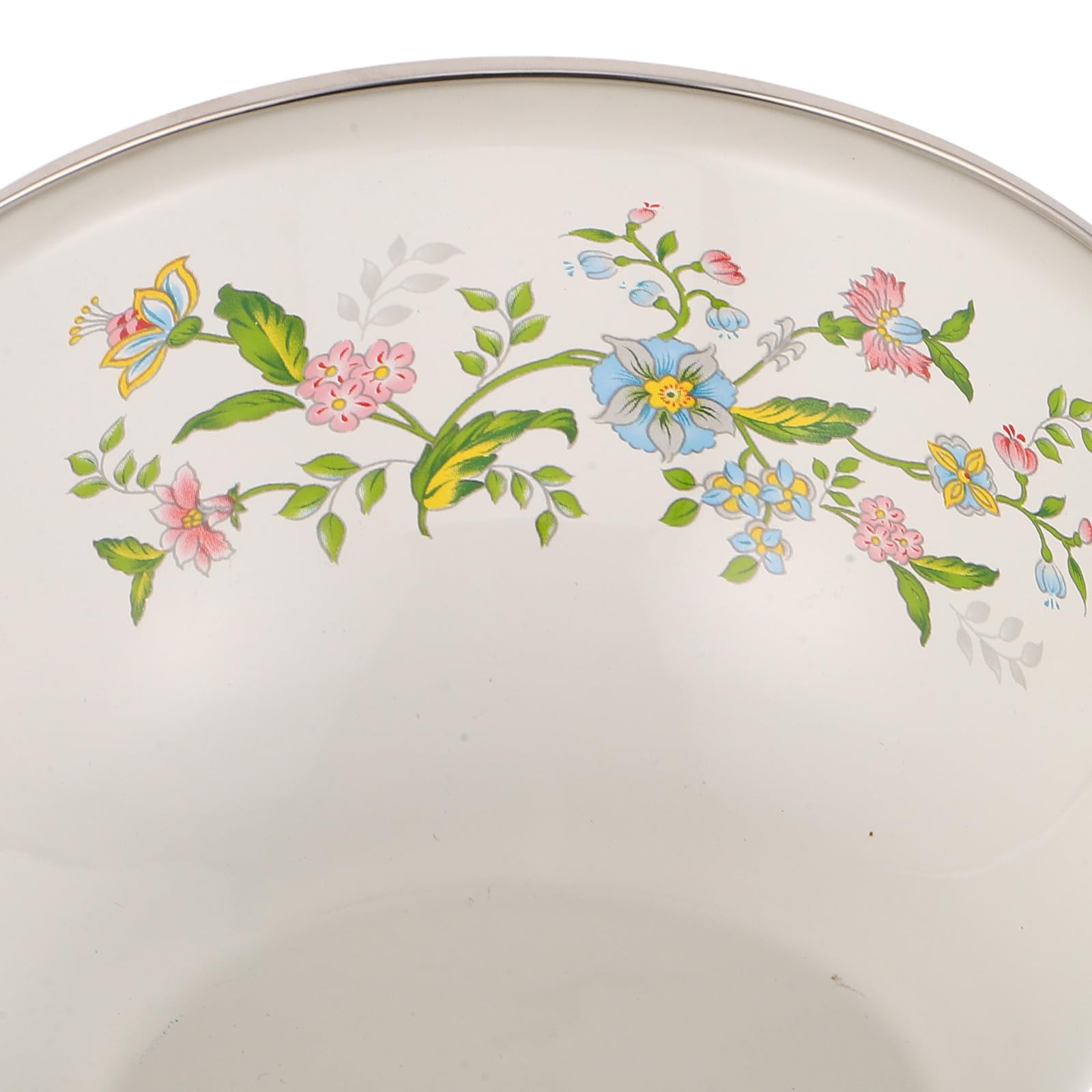 COLLBATH 5-częściowy zestaw emaliowanych misek kuchennych w stylu vintage: 14/16/18/20/22 cm, zestaw do przechowywania owoców - miski sałatkowe, emaliowane, do domu i kuchni, 5 rozmiarów