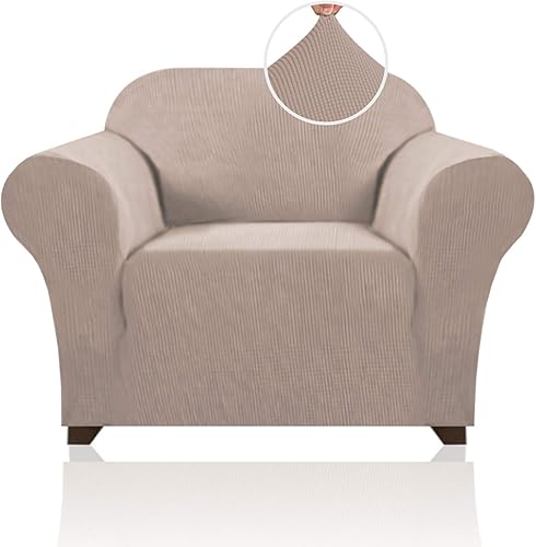 Miniatura 47 de PrinceDeco Funda elástica para sofá de 3 cojines, protector de muebles con parte inferior elástica antideslizante, apta para perros (sofá, azul Azul