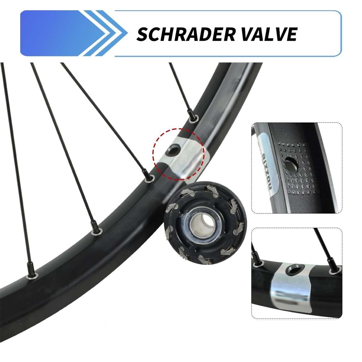 Juego De Ruedas MTB DH/XC/Am 24/26/27,5/29" Rueda De Bicicleta Eje Pasante