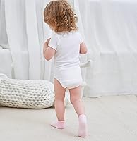 Vista 4 de Calcetines tobilleros antideslizantes Zaples para bebés con suelas antideslizantes para bebés, niños pequeños, niños y niñas