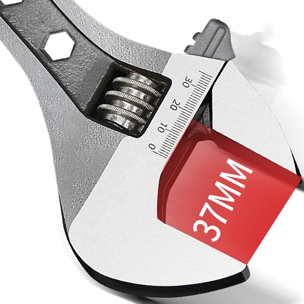 Llave ajustable, herramienta multifuncional con gran apertura, diseño rápido de doble uso para aplicaciones de grado industrial