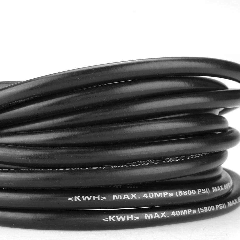 Tubo per lavaggio auto ad alta pressione, 8M 5800PSI Tubo di ricambio per detergente per pulizia ad alta pressione Colore nero per K2 (eccetto K2.Compact, adatto solo per interfaccia