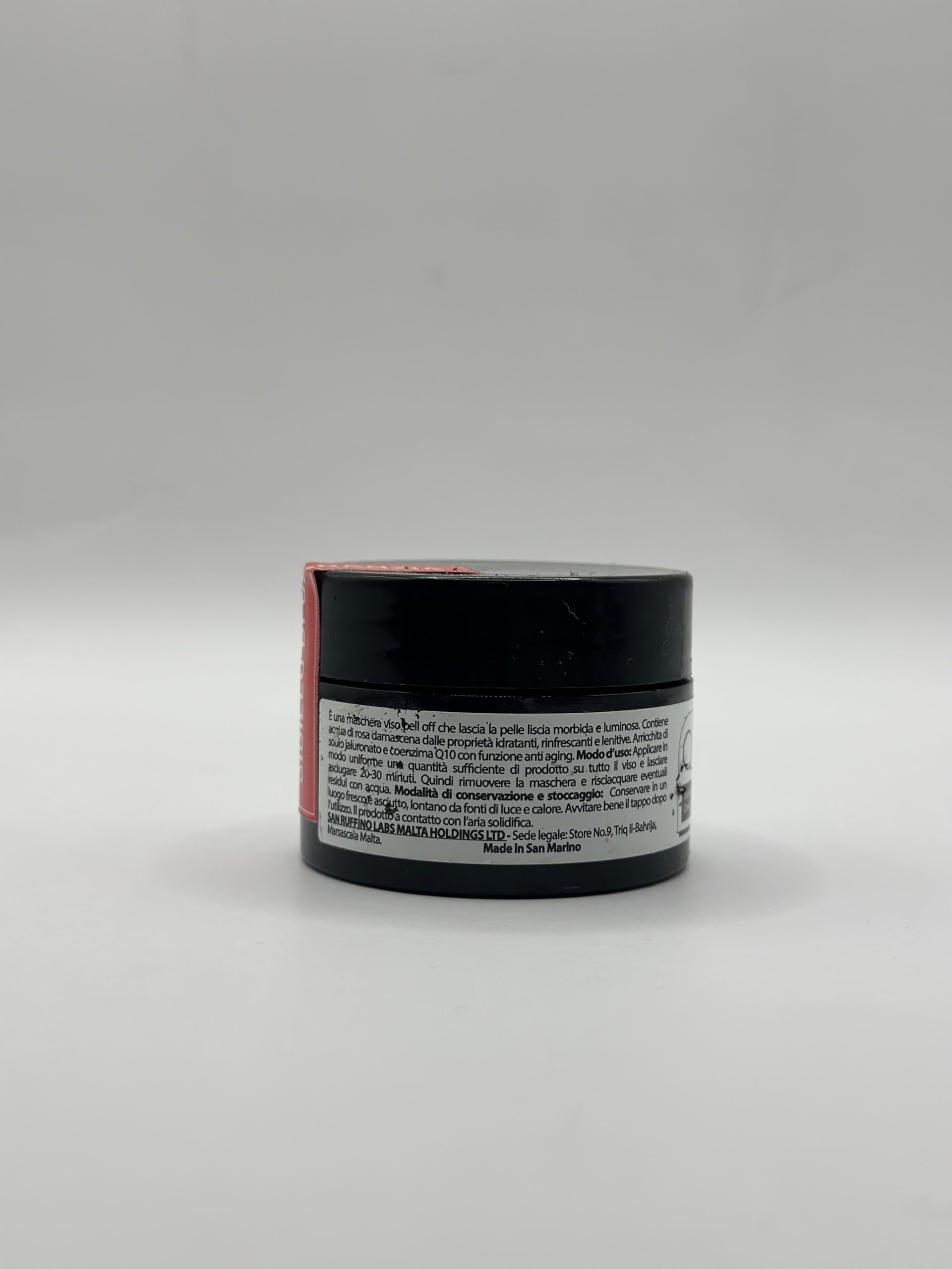 Maschera Viso Q10 200ml Peel Off Antiage con Acido Ialuronico | Idratante, Rimpolpante, Illuminante, Contro Rughe e Pelle Spenta