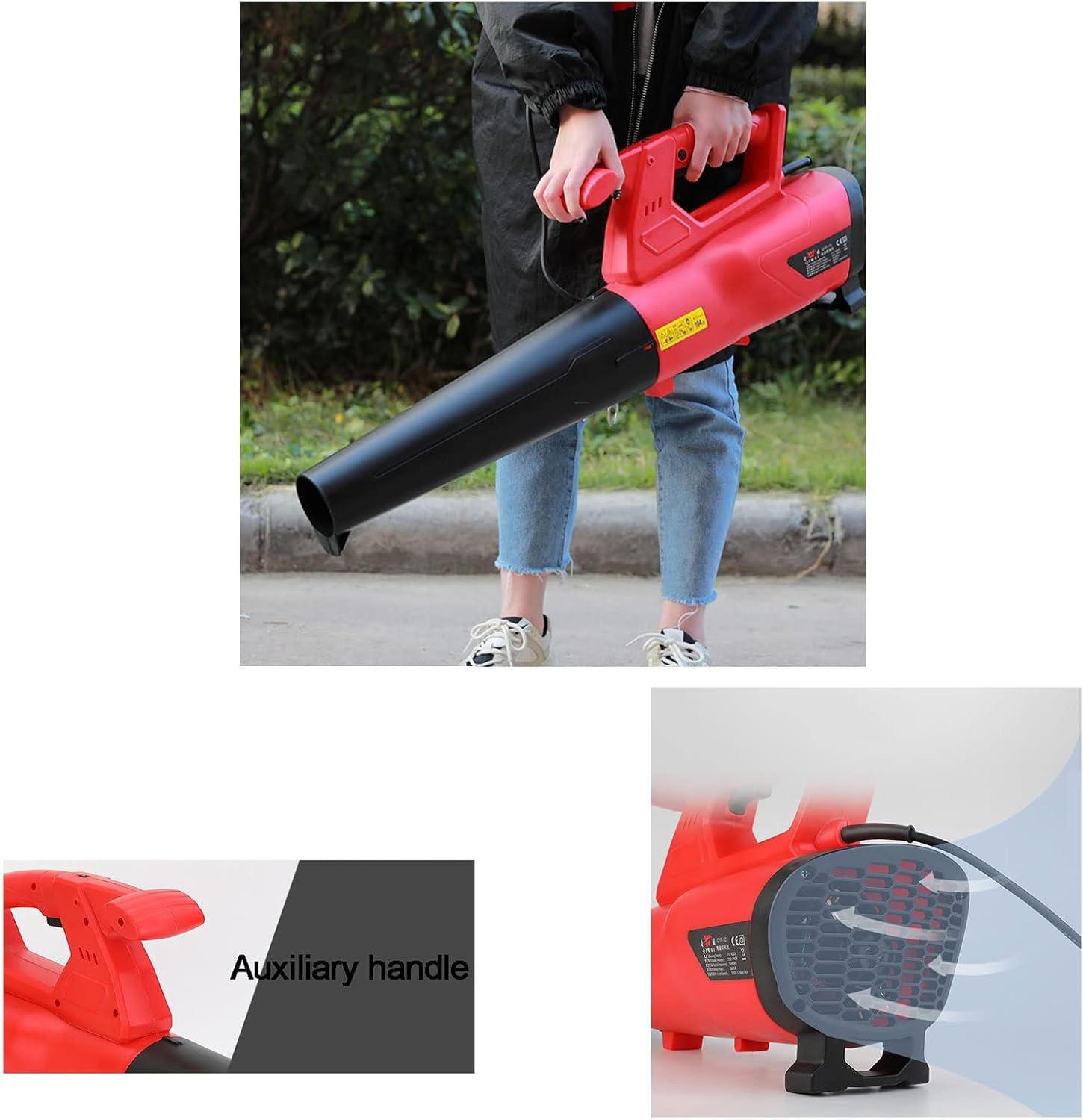 Hand-held Leaf Blower, 4200W High-Power Blower, Industrial Leaf Blower, Electric Leaf Blower, Dust Removal and Cleaning Blower (Color : 20m/65.6ft) (5m/16.4ft)