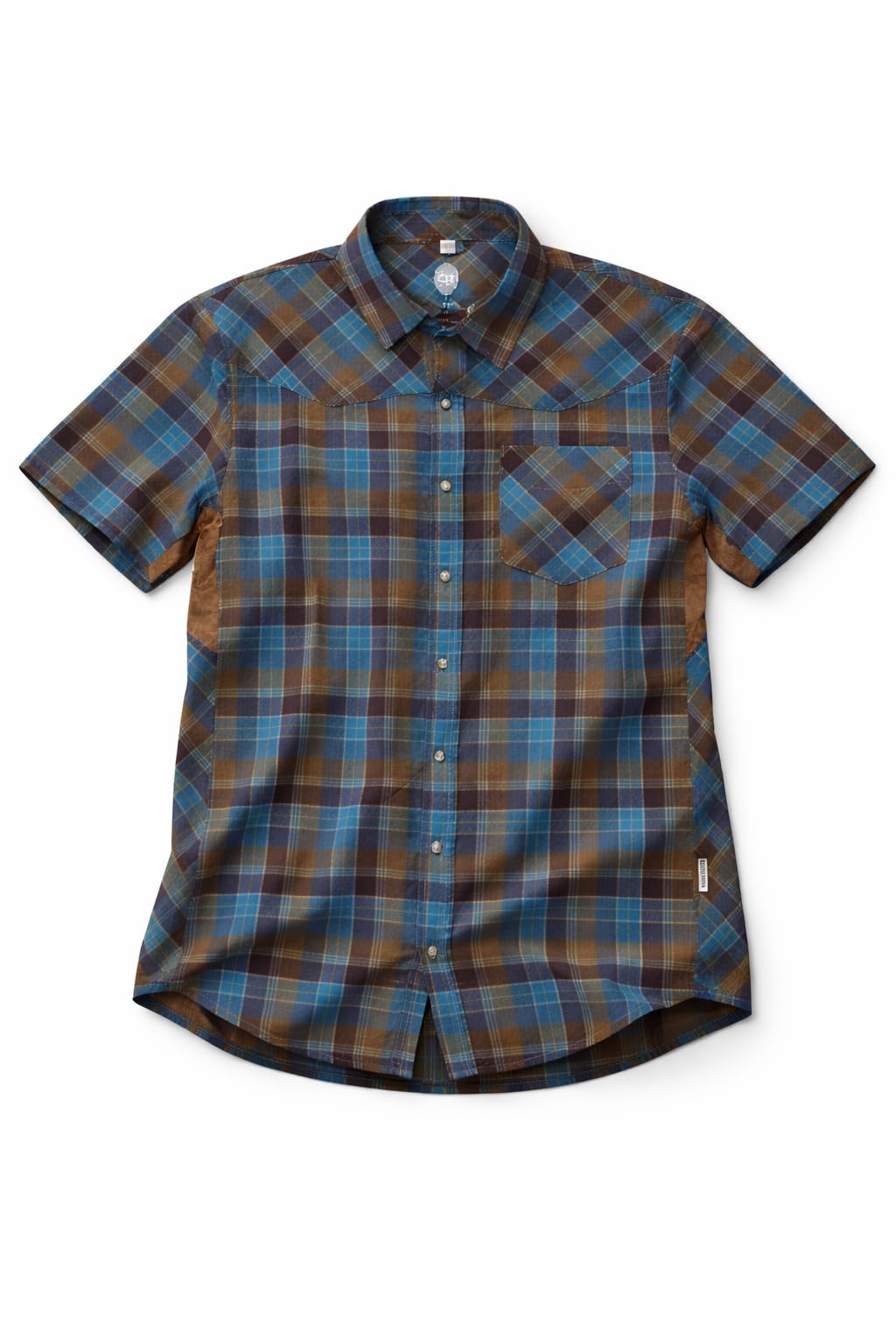 Club Ride Apparel New West Cycling Shirt - Men's Short Sleeve Cycling Jersey - Sport Fit Snap Down Top - 50 UPF Riding Shirt