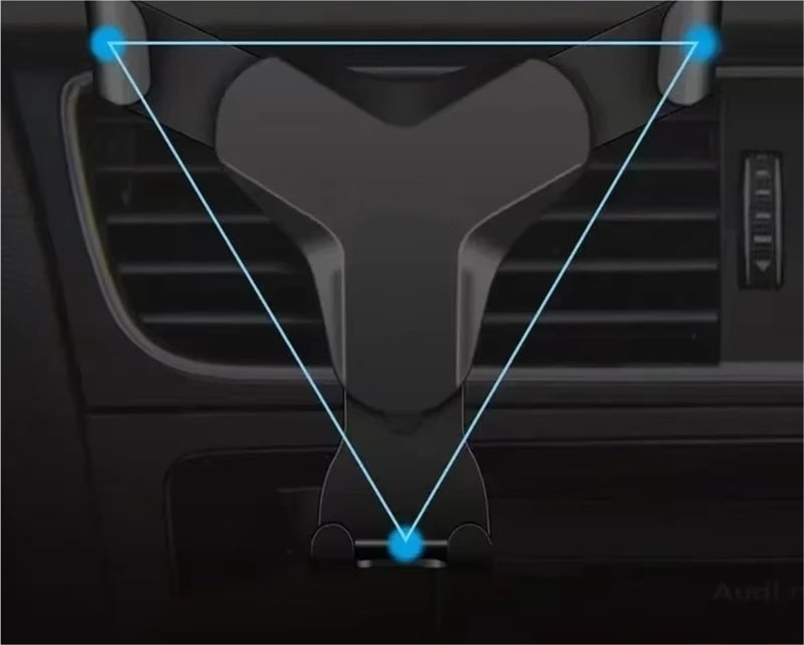 para iPhone 15 Gravity Car Holder Auto Air Vent Mount Clip Bracket Soporte Celular No Magnético GPS Soporte Teléfono Móvil Soporte Móvil Coche(Black)