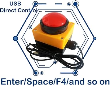 EDIY Major Policy Decision Button USB Macro Key Programmable Game Can Be Any Key on Keyboard PC Power Switch WOT Script Space Bar