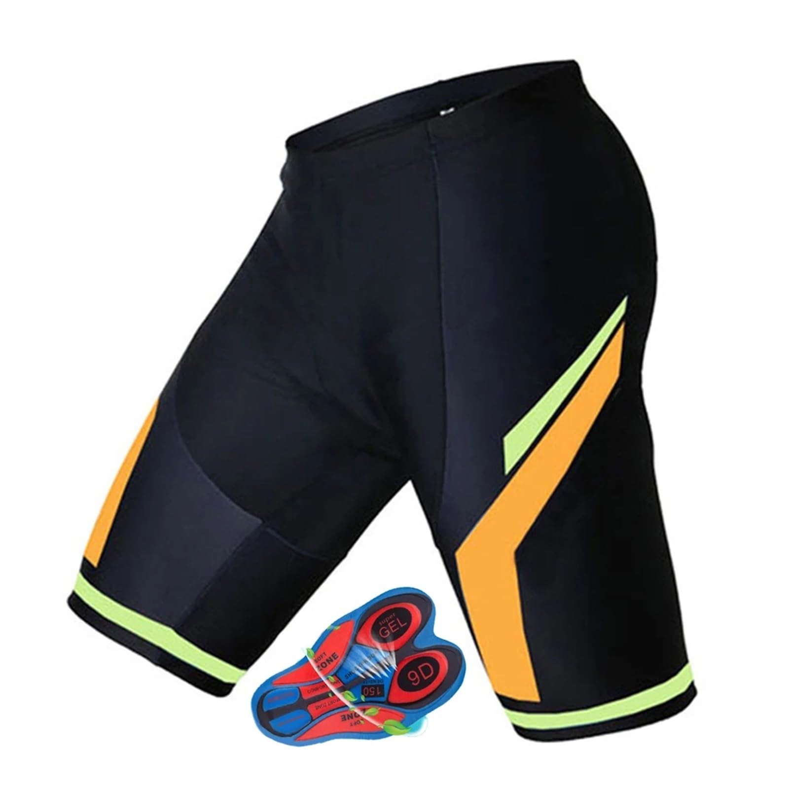 Pantaloncini Da Ciclismo Uomo Pantaloncini da ciclismo per uomo, imbottiti 9D, estivi, traspiranti, ideali per mountain bike