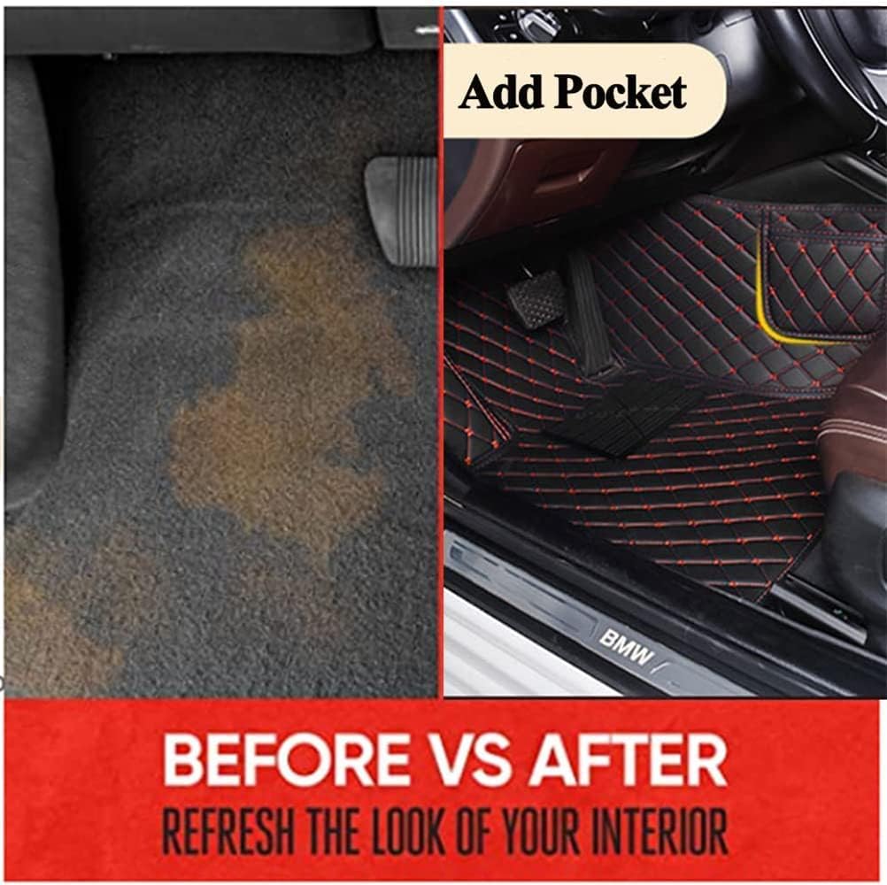 Car Floor Mats Luxury Carpet Compatible with Infiniti-Tesla-BMW-Porsche-Volkswagen-Lexus-Landrover-Mazda-Mercedes-Audi-Maserati-BMW Mini Custom Fit Car Mats (Coffee)