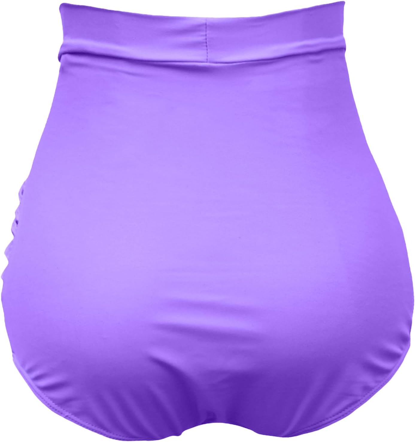 COCOPEAR Women's Ruched High Waisted Bikini Bottom Retro Vintage Swim Short Tankinis