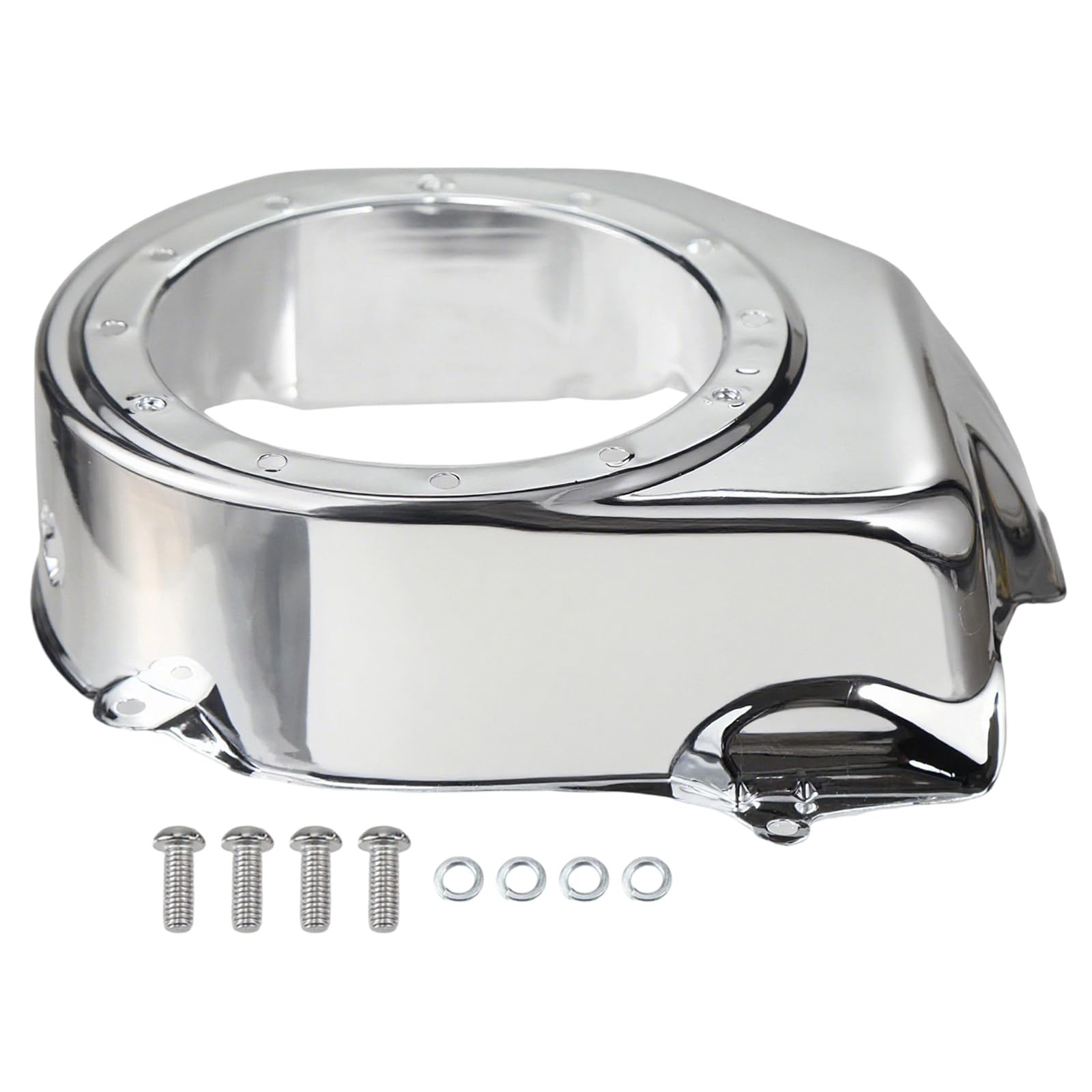 Mirror-Silver Recoil Fan Cover Shroud fit for Predator 212cc Hemi/Non-Hemi for Honda GX160/GX200 for Hisun 196cc Engines for Coleman B200R CT200U