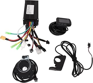 Shipenophy Brushless Motor Controller Set, Sine Wave Motor Controller 24V 36V 48V Waterproof 500W 750W 3 Mode Self Learning for Riding