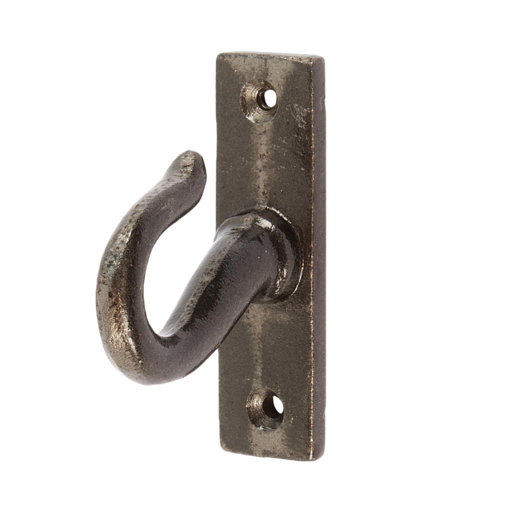 Hammer and Tongs Iron Nail-in Hook - Grey - W20mm x H70mm