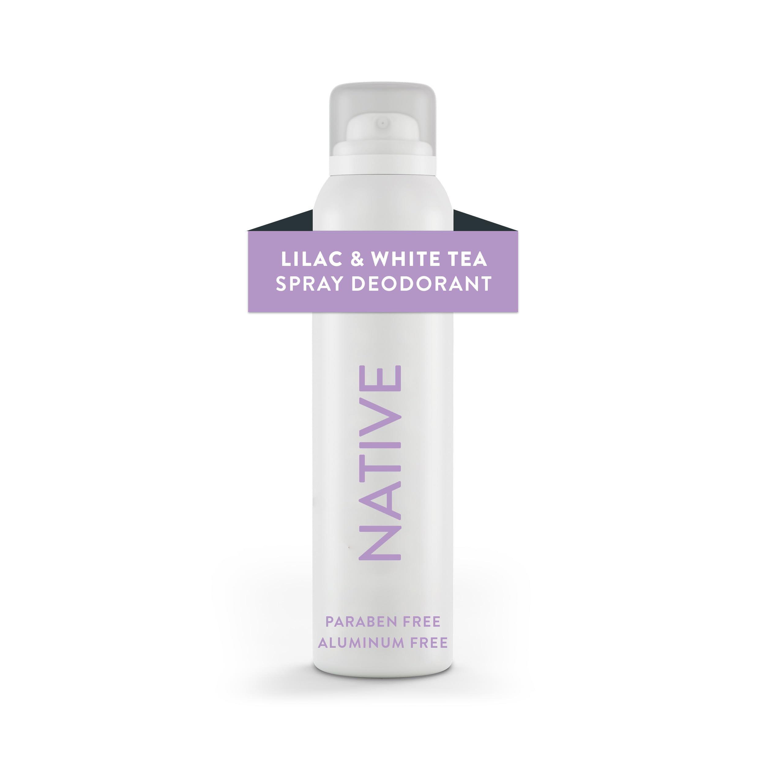 Native Deodorant & Body Spray Contains Naturally Derived Ingredients | Deodorant for Women and Men, All Day Odor Protection, Aluminum and Hydrocarbon Propellant Free | Lilac & White Tea