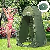 Outsunny Tienda de Campaña Instantánea Tipo Carpa Ducha Cambiador WC Impermeable para Camping - 100x100x185cm