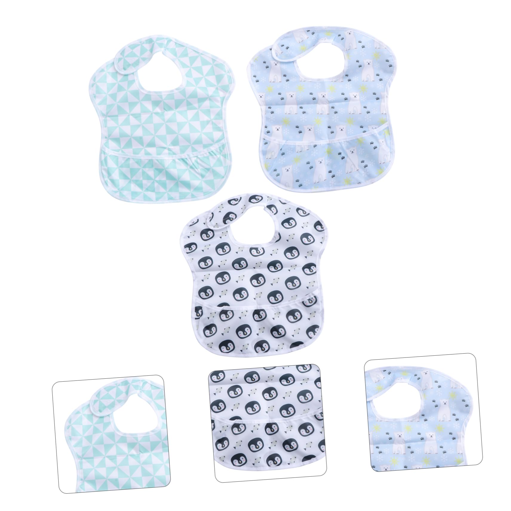 Toyvian Bavoirs Imperméables Pour Nourrissons 6 Pièces Bavoir De Repas Pour Enfants Serviette D'Alimentation Pour Bébé