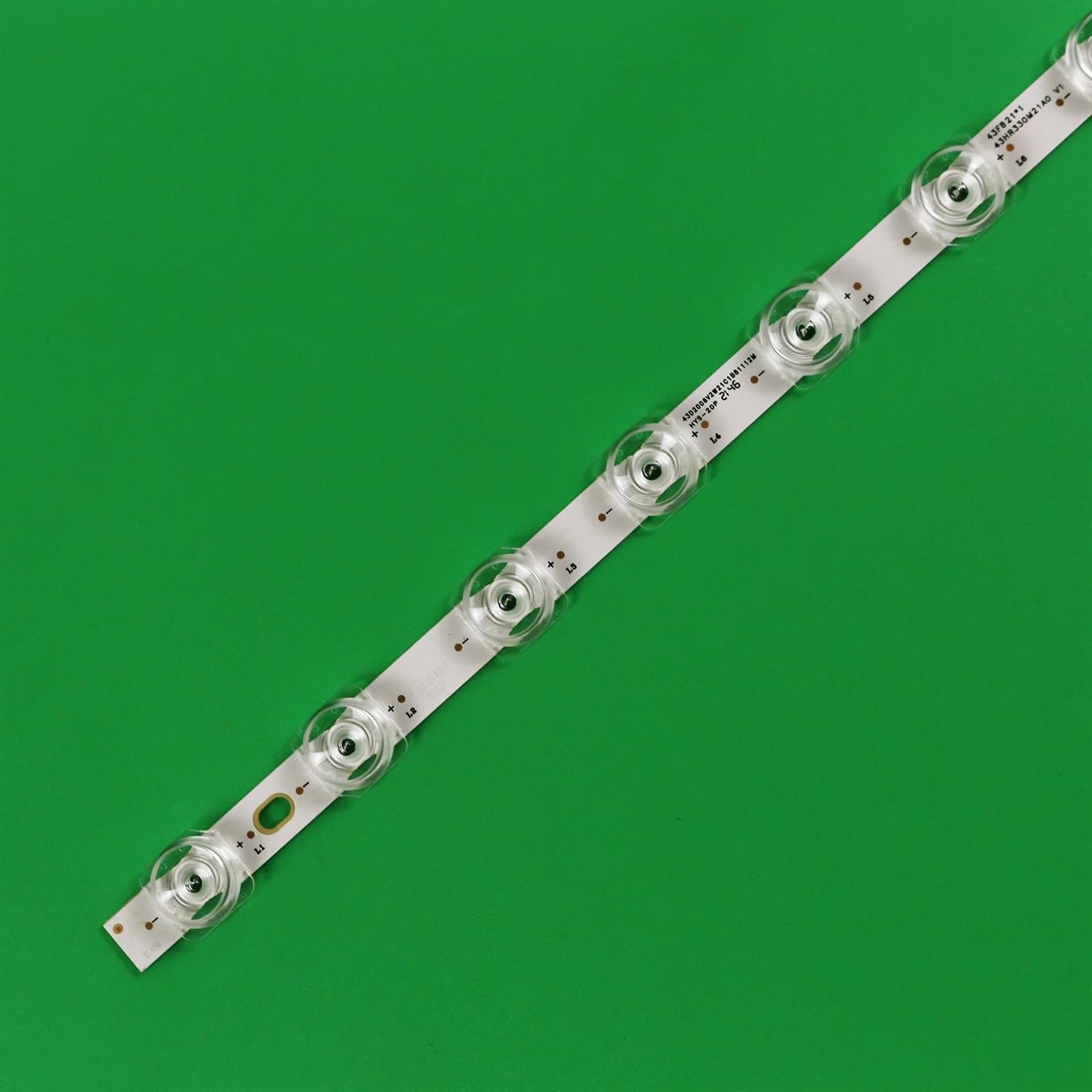 Striscia di retroilluminazione a LED compatibile for TCL 43S431 43S435 43P616 43M8F 43V6F 43S425LAAA 43S425LABA 43S425LBAA 43S425LDAA 43S425TDAA 43S425VDBA (Size : 5pcs For 5 TV)
