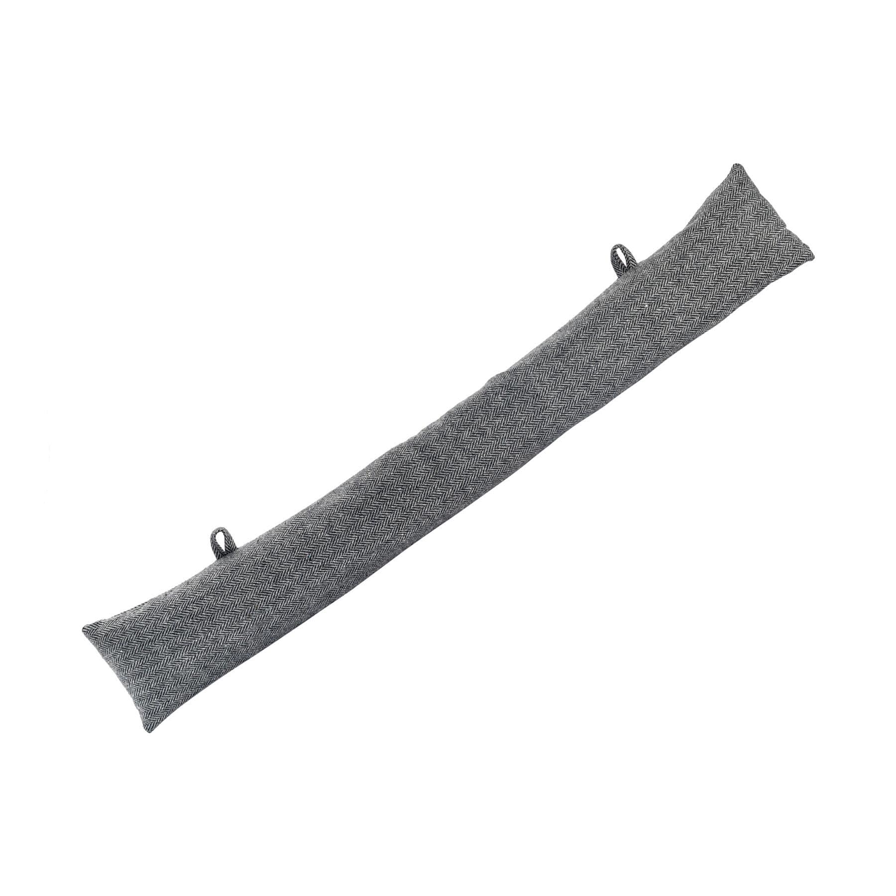 Nicola Spring Herringbone Draught Excluder - Grey - 78.5cm